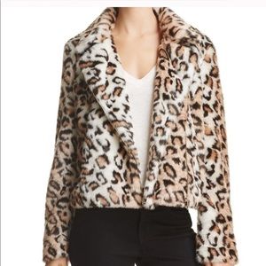 Sunset & Spring Leopard Faux Fur Jacket